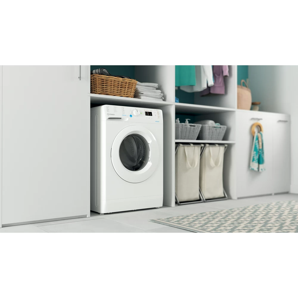 INDESIT BWSA 61051 W EU N elöltöltős keskeny mosógép