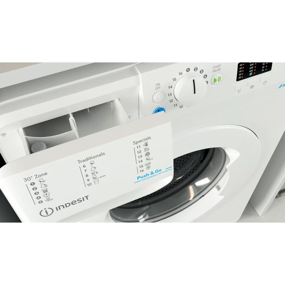 INDESIT BWSA 61051 W EU N elöltöltős keskeny mosógép