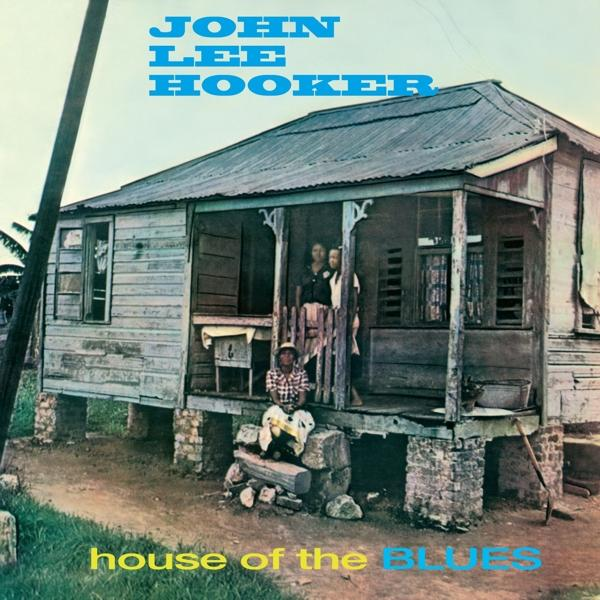 John Lee Hooker album borítója. Egy fa ház a verandán lévő emberekkel.