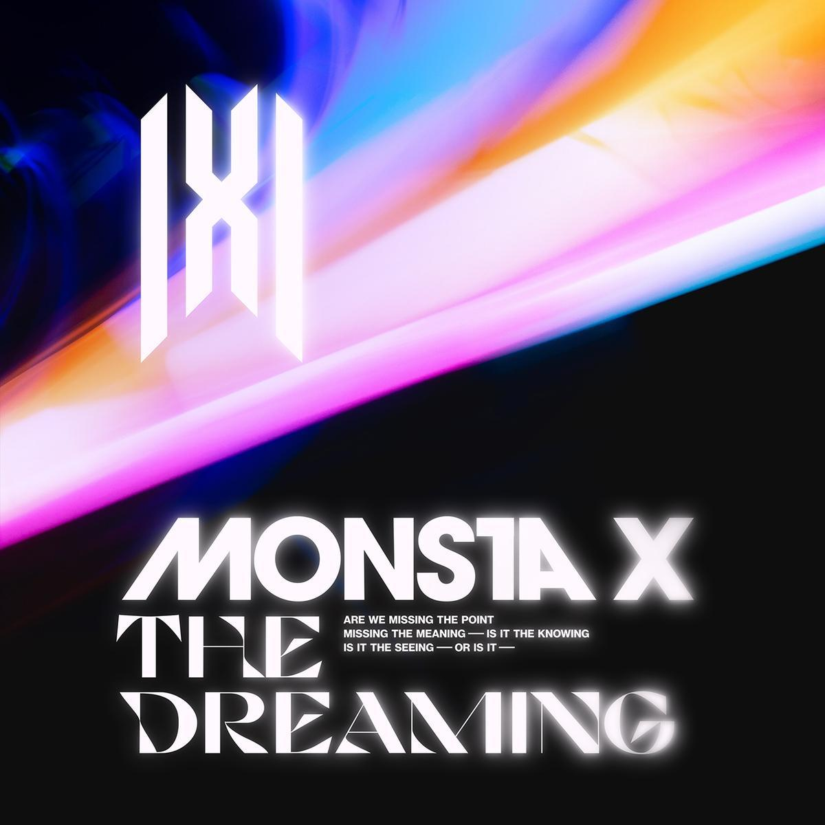 A Monsta X album borítója, logóval és szöveggel. Színes gradiens a háttérben.