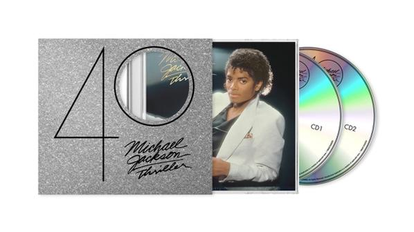 Michael Jackson 40. évfordulós albumának borítója, albumművészettel és két CD-vel.