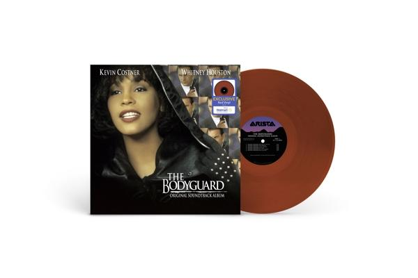 'A testőr' filmzene album borítója. Kevin Costner és Whitney Houston látható rajta.