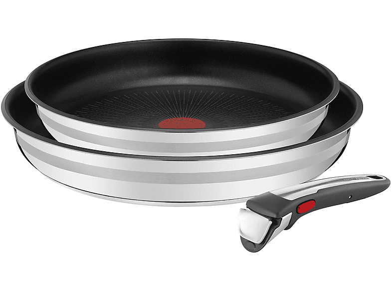 TEFAL Jamie Oliver by Tefal Ingenio 3-teilig Pfannen-Set 24+28cm  (Edelstahl, passend für alle Herdarten, 28 cm) online kaufen | MediaMarkt