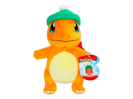 JAZWARES Pokémon: Holiday - Glumanda - Pupazzo di peluche (Arancio/Giallo/Verde)