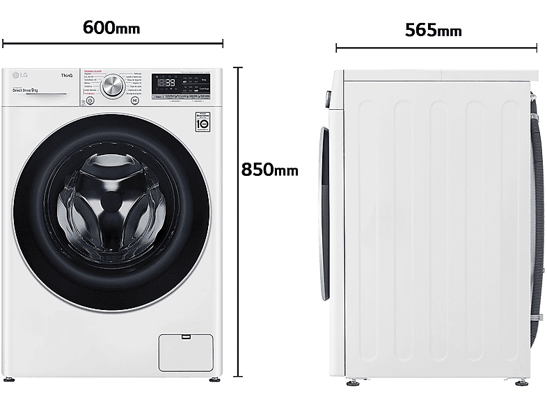 equilibrio para castigar Mucama El precio de esta lavadora LG de carga frontal cae 120 € en MediaMarkt