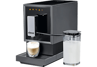 KOENIG Finessa Cube Milk Plus – Kaffeevollautomat (Schwarz/Grau)
