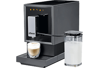 KOENIG Finessa Cube Milk Plus - Machine à café automatique (Noir/gris)