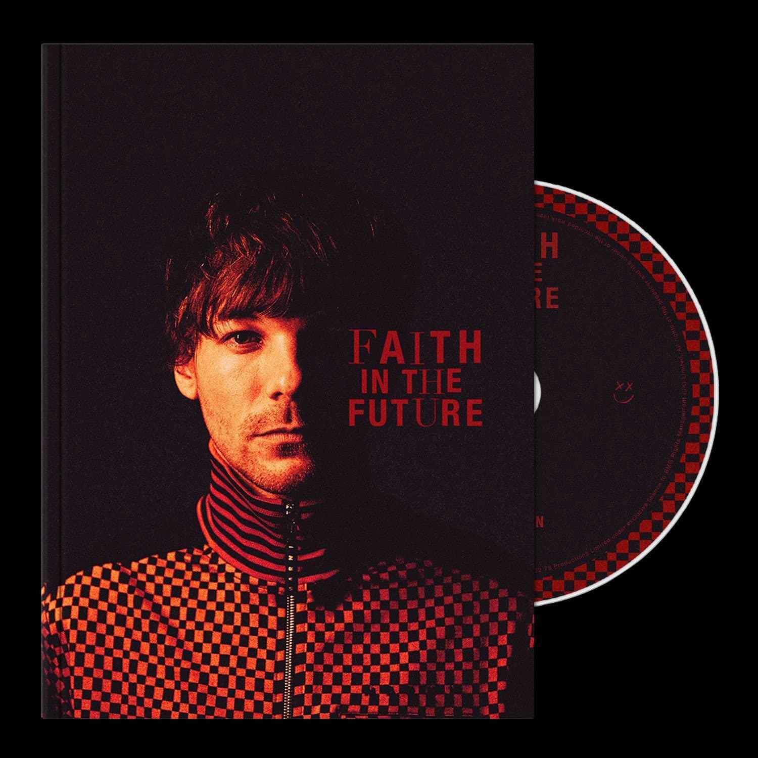 Copertina dell'album con Louis Tomlinson sul davanti e il CD a destra.
