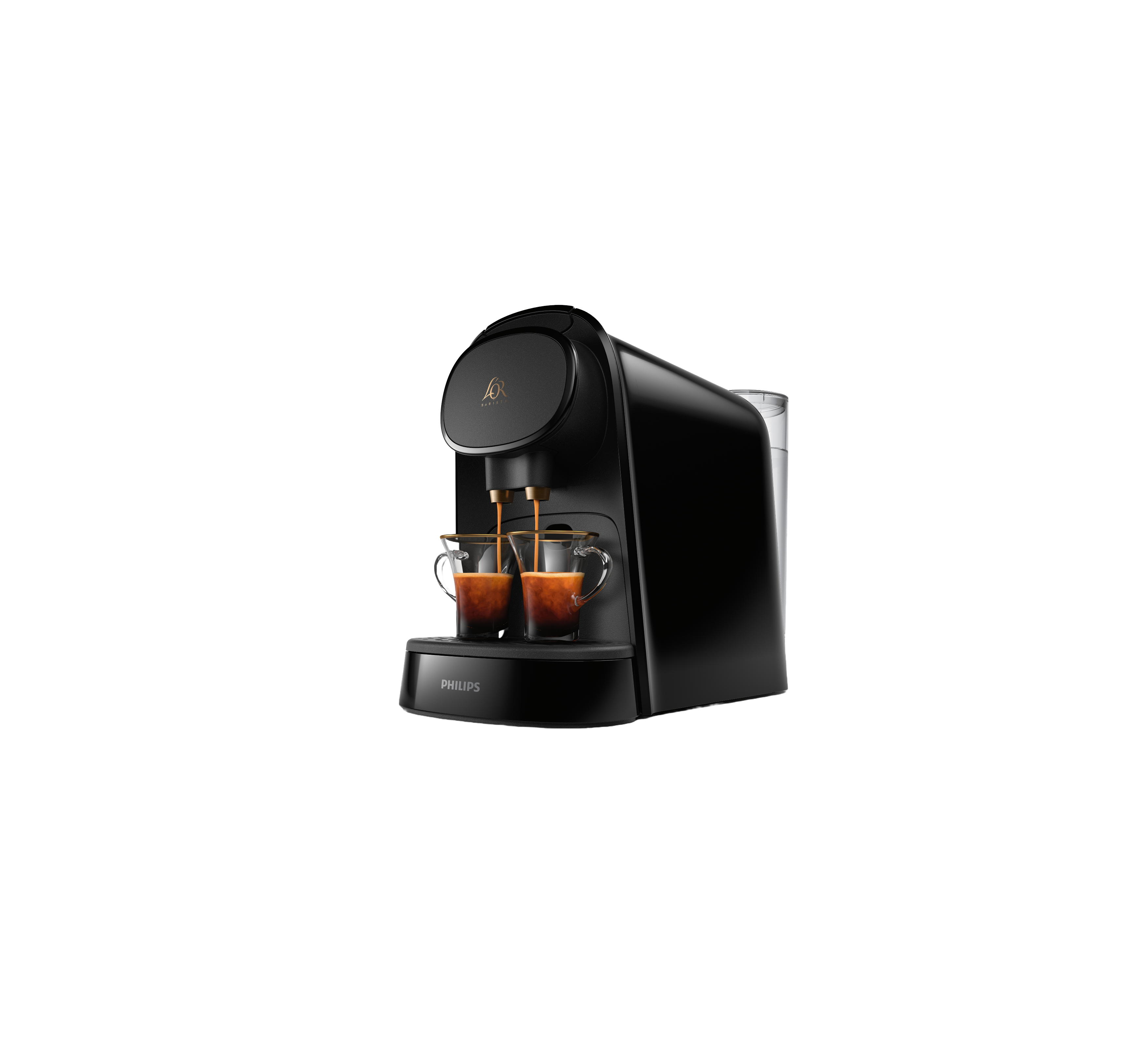 Cafetera de cápsulas - Philips LM8012/60 L'OR Barista, 2 tazas o 1 doble, 19 bares, Depósito 1 l, Negro