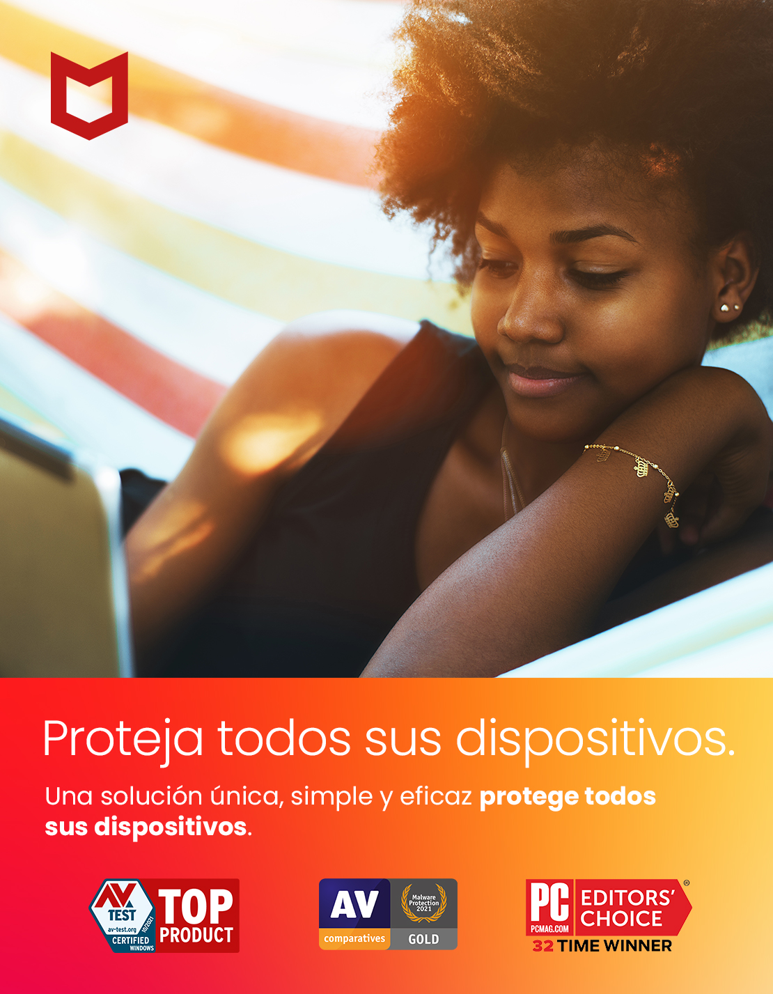 Antivirus - McAfee® Internet Security, Seguridad en Internet, 3 dispositivos (Windows®/Mac®/Android/iOS), Suscripción de 1 año