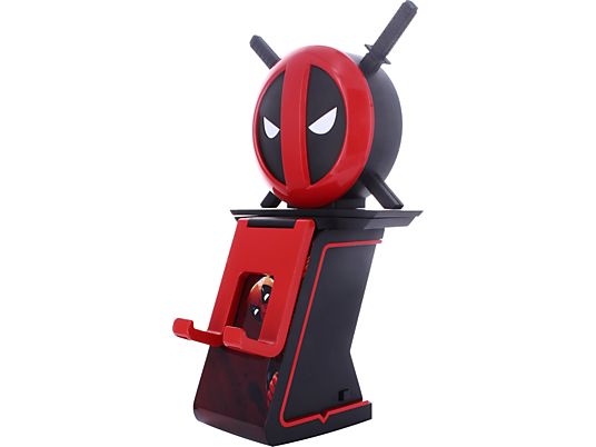 EXQUISITE GAMING Marvel - Deadpool Logo: Ikon - Cable Guy - Supporto per controller e smartphone (Nero/rosso/bianco)