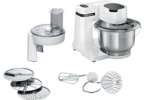 Küchenmaschine BOSCH MUMS2EW01 Küchenmaschine White (Rührschüsselkapazität:  3,8 l, 700 Watt) | MediaMarkt