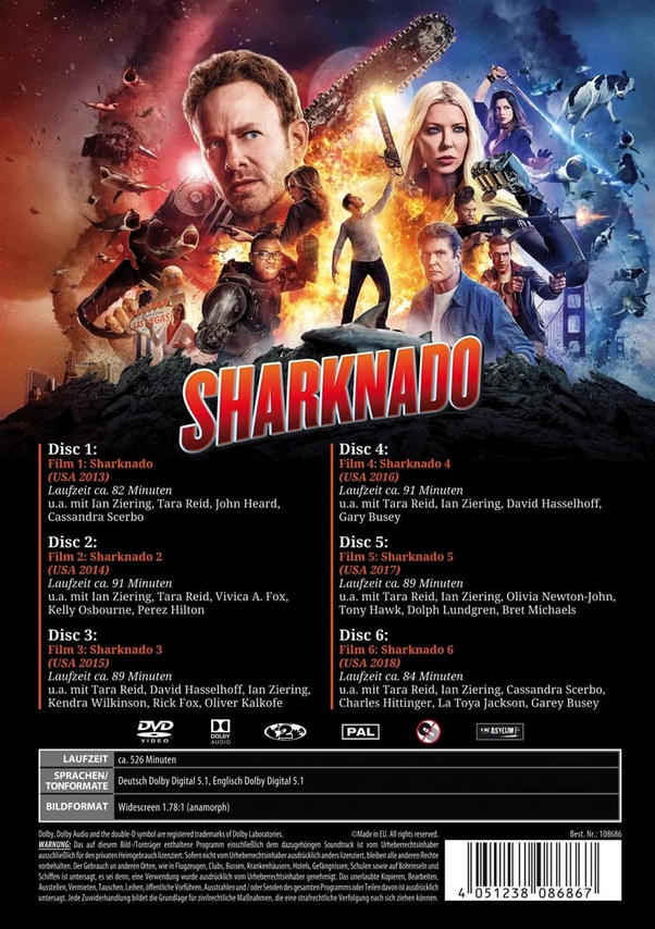 Sharknado 1-6 DVD