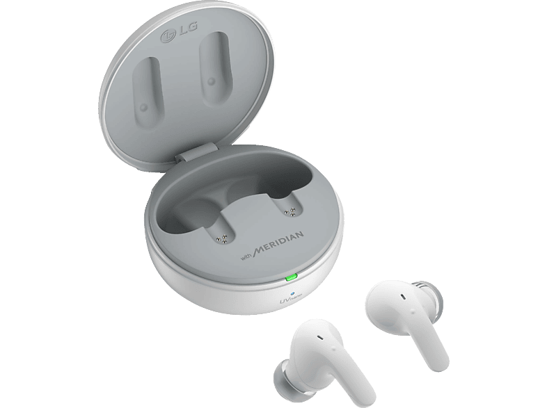LG TONE Free DT80Q True Wireless, In-ear Kopfhörer Bluetooth White | True Wireless Kopfhörer
