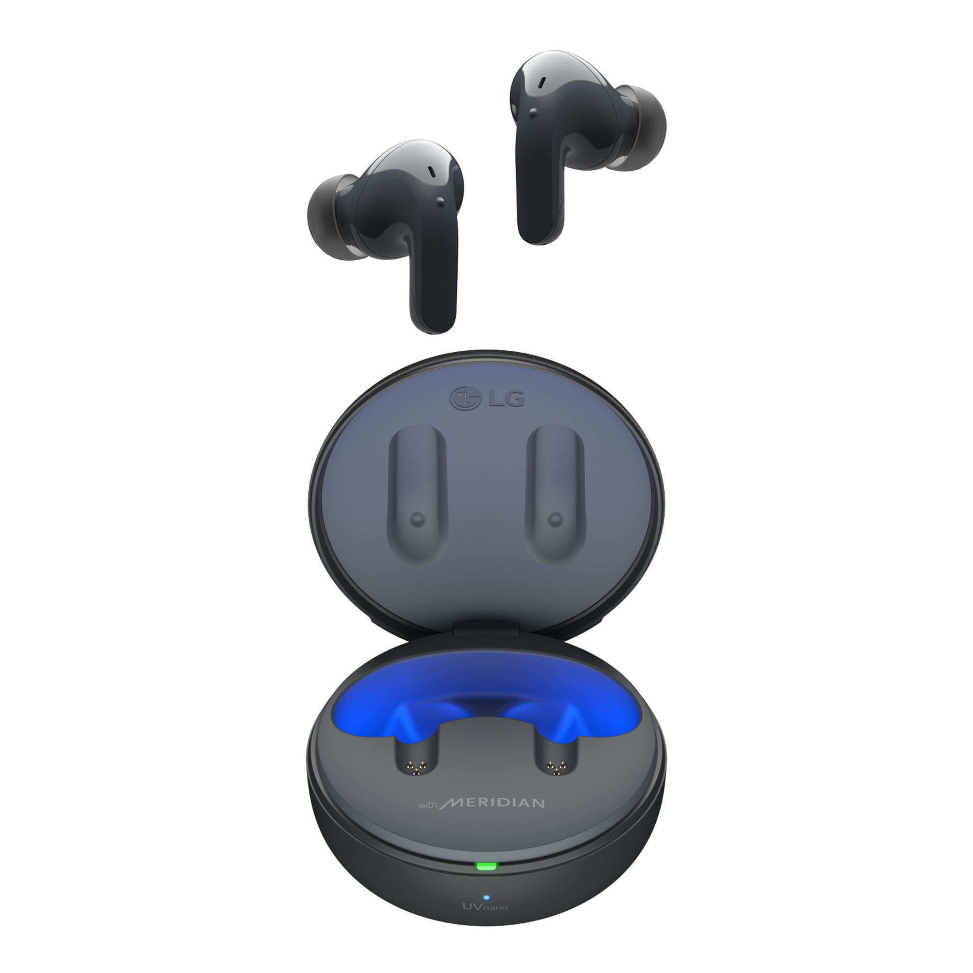 LG TONE Free DT80Q Bluetooth Black Kopfhörer Wireless, True In-ear