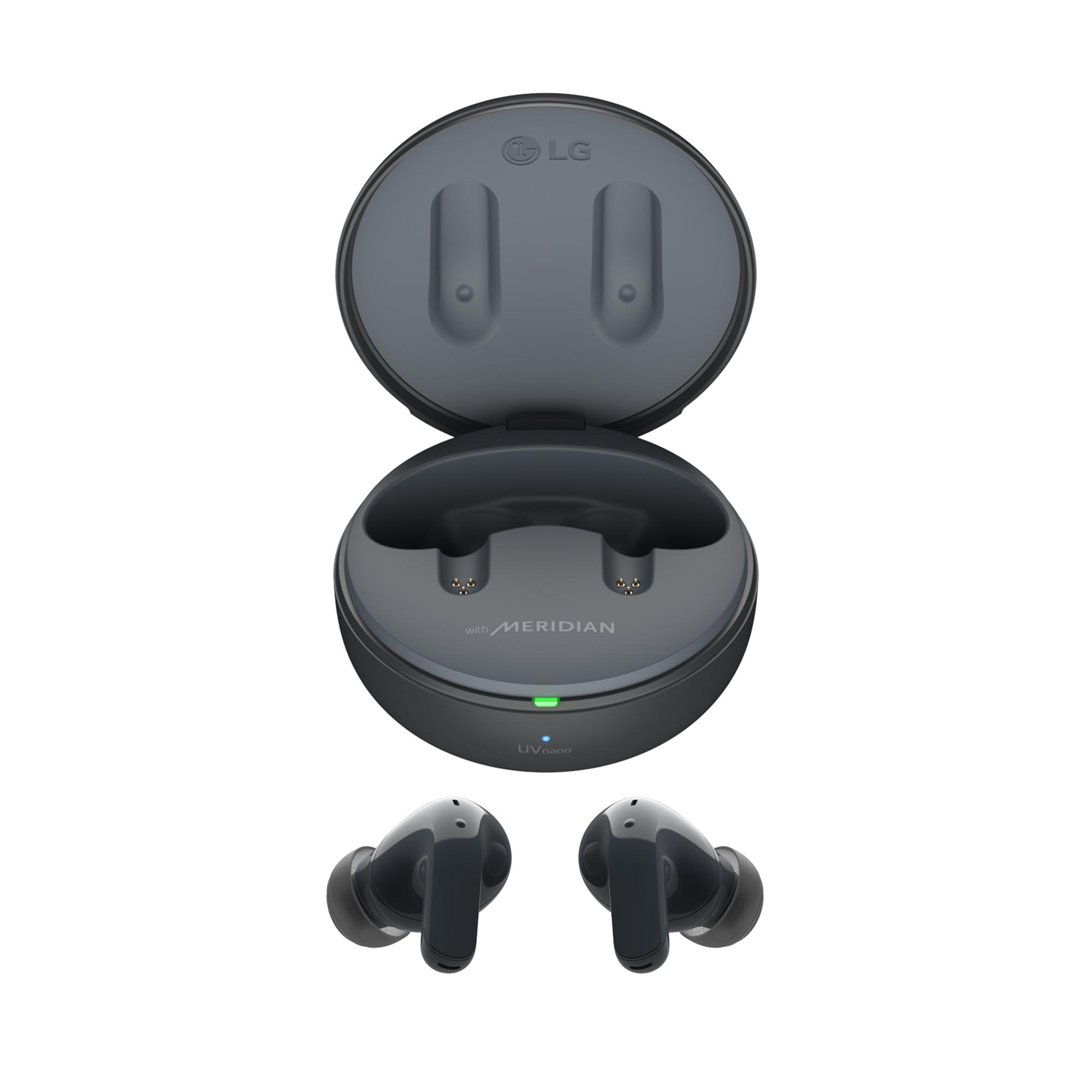 Black In-ear Bluetooth TONE Free Kopfhörer True Wireless, LG DT80Q
