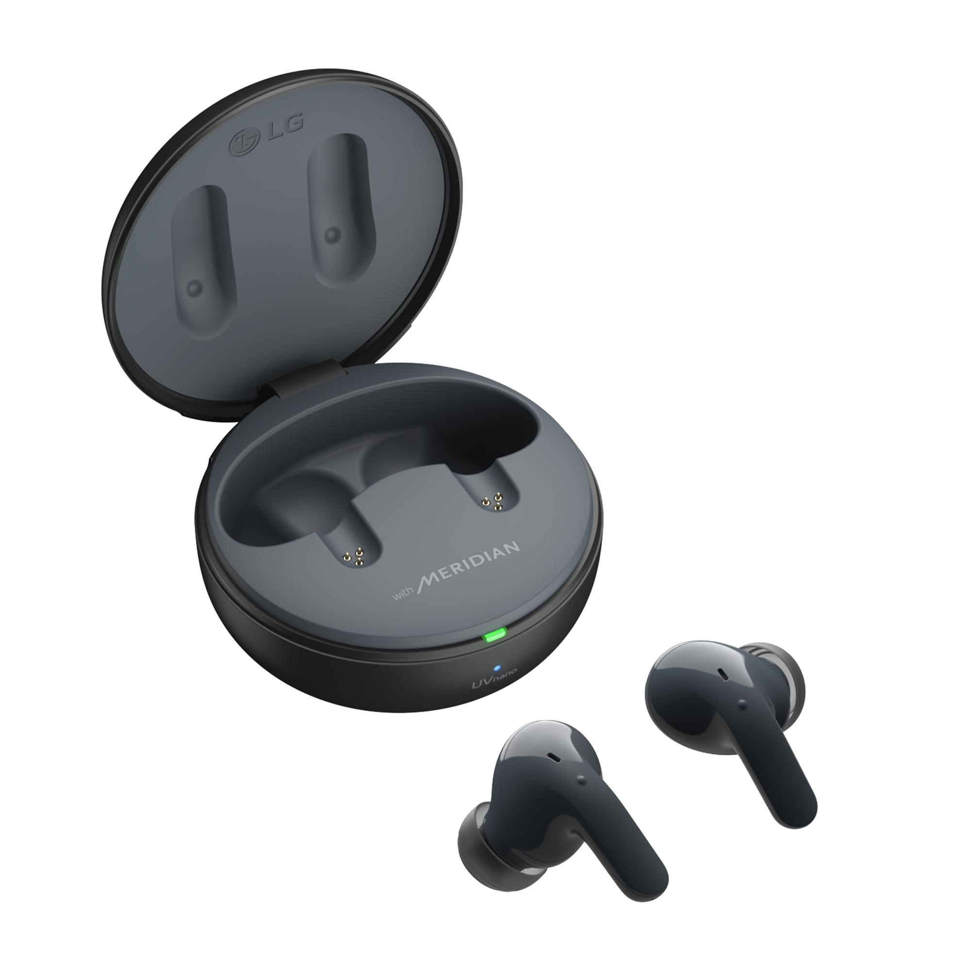 LG TONE Free DT80Q True Kopfhörer Wireless, Black Bluetooth In-ear