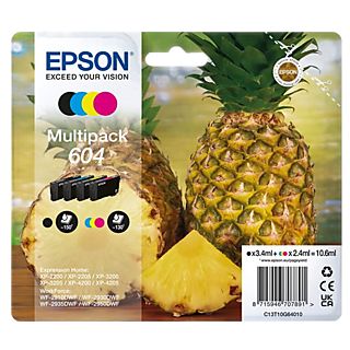 EPSON Multi-pack Inkpatroon Zwart - Cyaan - Magenta - Geel 604 (C13T10G64020)