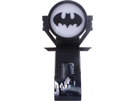 EXQUISITE GAMING Batman - Bat Signal: Ikon - Cable Guy - Support pour téléphone portable et manette (Noir/blanc)
