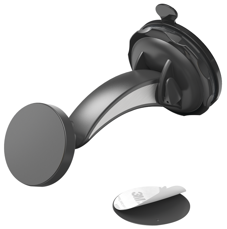 HAMA FIC E3 Magnet Alu univerzális autós mobiltartó, szélvédőre szerelhető, fekete (201512)