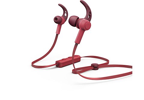 Auriculares inalámbricos - Hama Connect, Bluetooth, 4h de autonomía, Rojo