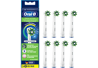 ORAL-B CrossAction Clean Maximiser 8 pièces - Brossettes enfichables (Blanc)