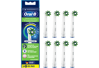 ORAL-B CrossAction CleanMaximiser 8 Stück - Aufsteckbürsten (Weiss)