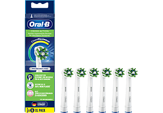 ORAL-B Cross Action Clean Maximiser (6 pièces) - Brossettes enfichables (Blanc)