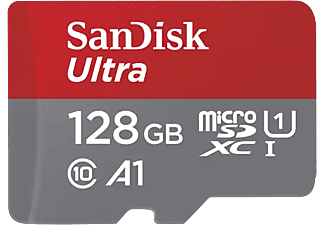 SANDISK Micro SD Ultra kártya 128GB, 140MB/s, A1, Class 10, UHS-I (215422)