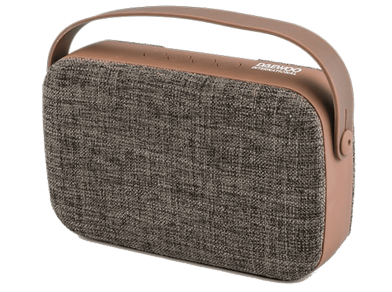 Altavoz inalámbrico - Daewoo DBT-302BR, 10W, Bluetooth, Radio FM, Marrón
