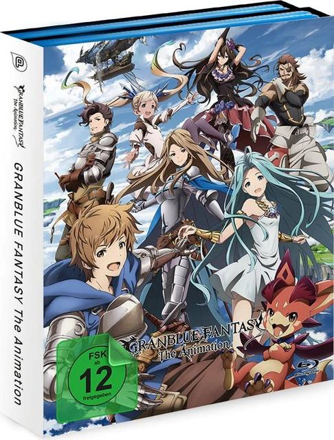 Anime-DVD-Box-Set mit mehreren Charakteren, Titel und Logos.