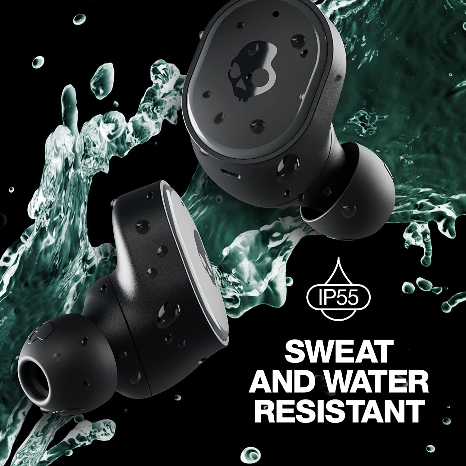 SKULLCANDY Sesh ANC - Cuffie senza fili reali (In-ear, Nero)