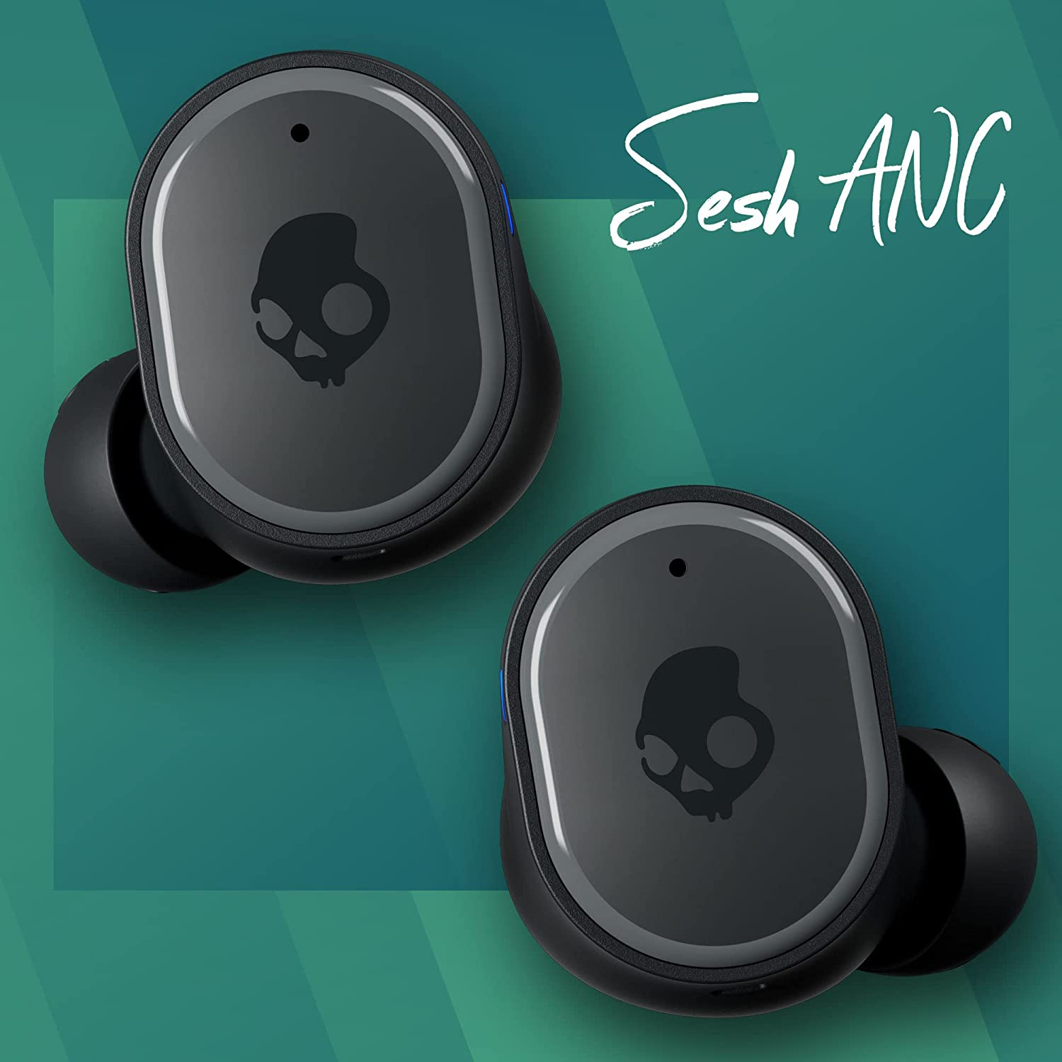 SKULLCANDY Sesh ANC - Cuffie senza fili reali (In-ear, Nero)