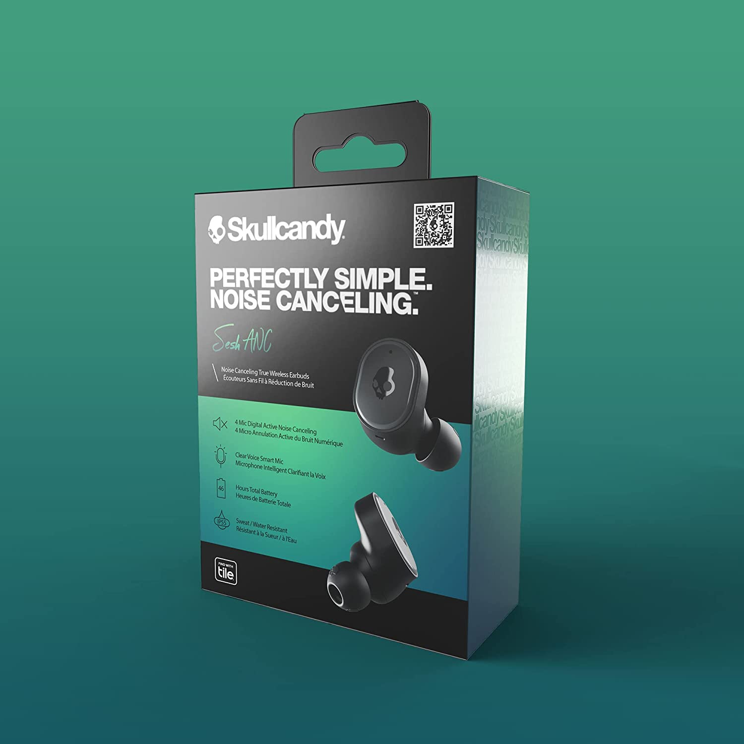 SKULLCANDY Sesh ANC - Cuffie senza fili reali (In-ear, Nero)