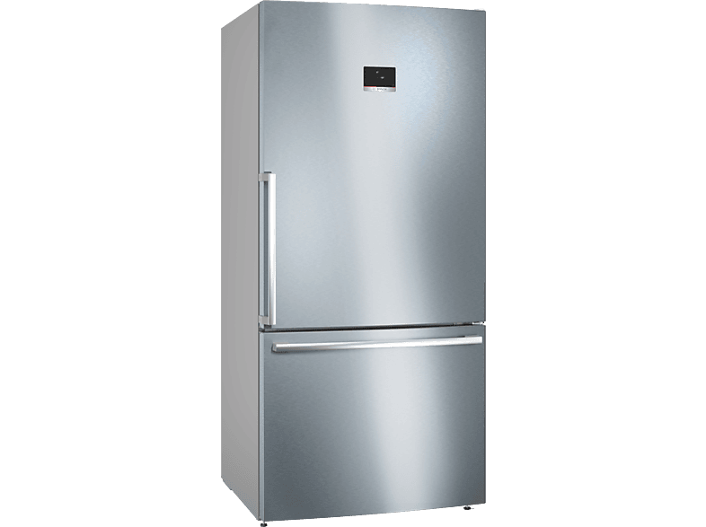Bosch KGB86XIEP, No Frost, 186 cm, 631 l, Capacidad XXL 70 cm de ancho, Cajón VitaFresh, Inox