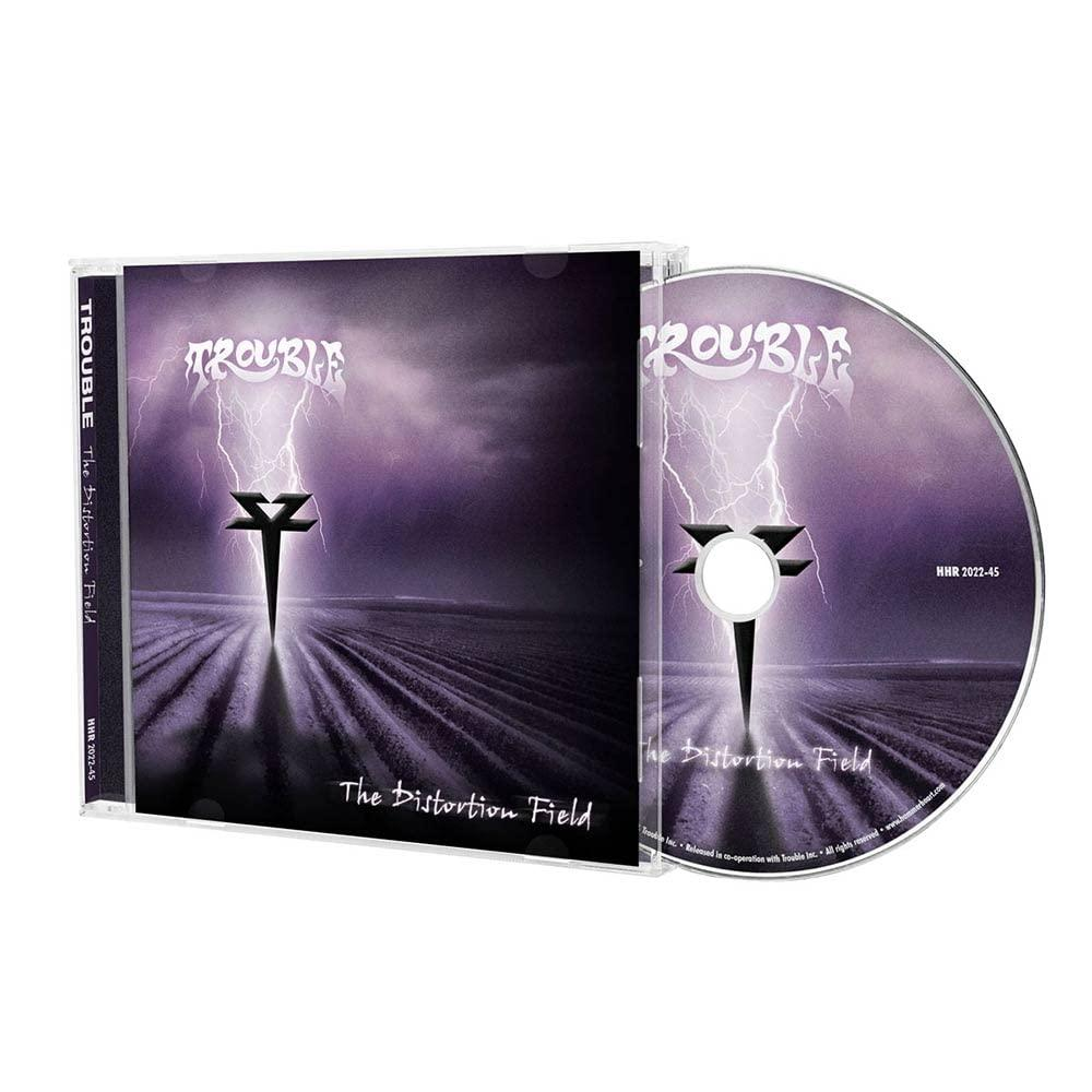 CD-Albumcover mit einem Blitz und CD.