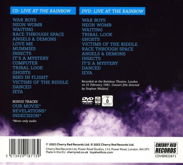 Toyah - Live At The Rainbow (CD+DVD Digipak)  - (CD + DVD Video)