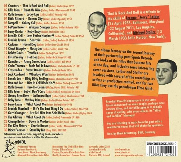 VARIOUS - Leiber And Stoller-That Is Rock And Roll  - (CD)