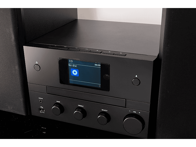 Peaq PMS 400 Micro HiFi System, black; Micro Hifi-System — Foto 3 von 4