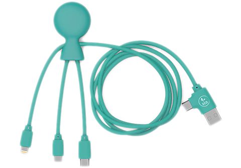 XOOPAR Câble adaptateur USB-C / microUSB / Lightning Vert (XP7102430LR)