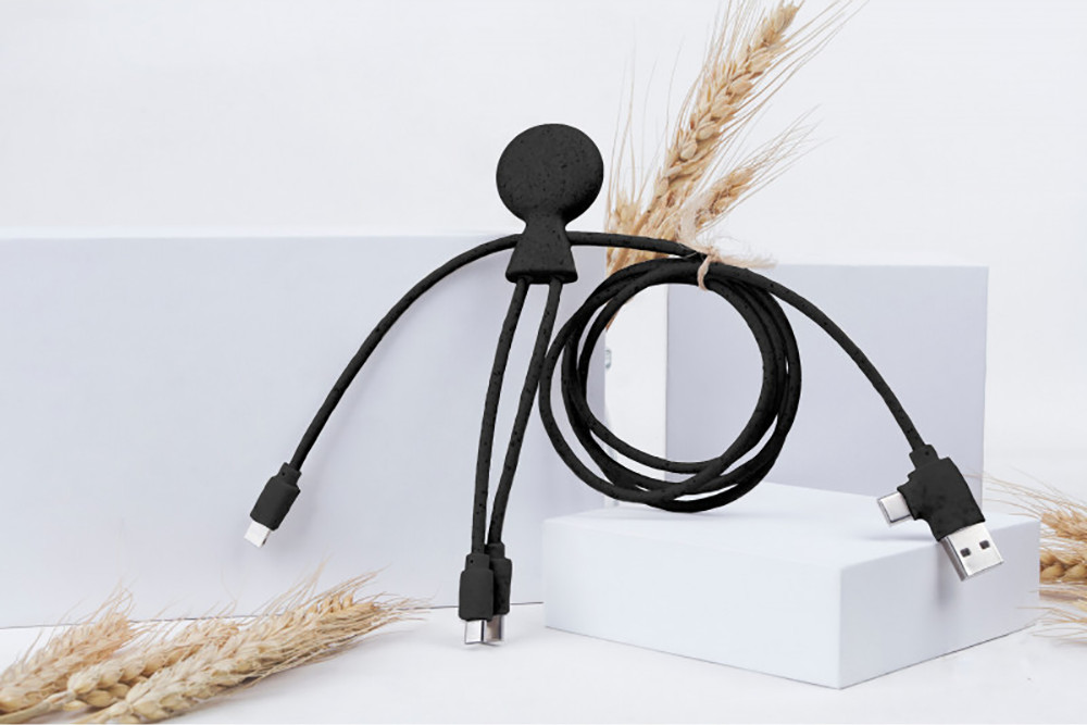 XOOPAR USB-C / microUSB / Lightning-kabel Zwart (XP7102421LR)