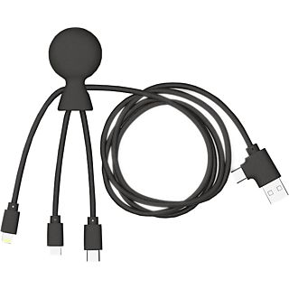 XOOPAR USB-C / microUSB / Lightning-kabel Zwart (XP7102421LR)