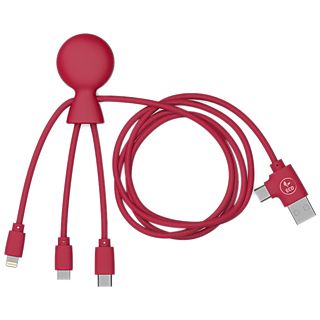 XOOPAR USB-C / microUSB / Lightning-kabel Rood (XP7102415LR)