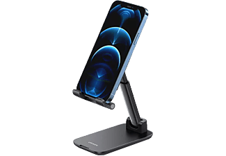 UGREEN Multiangle Phone Desktop Stand - Supporto per cellulare da tavolo pieghevole (Nero)