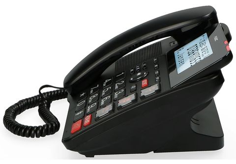 Téléphone fixe sénior avec répondeur et téléphone sans fil Fysic FX-8025  Noir - Téléphone filaire - Achat & prix