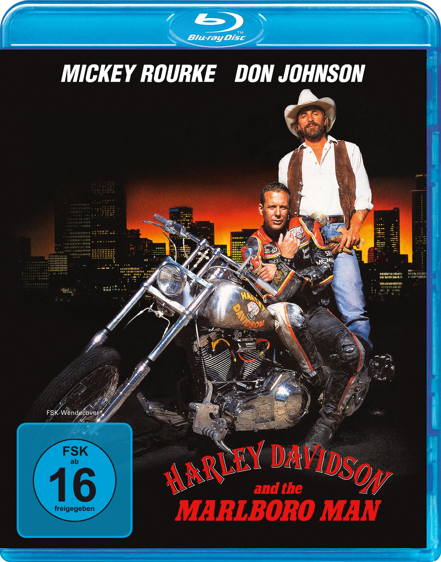 Blu-ray-Filmcover mit zwei Männern auf einem Motorrad und dem Titel.