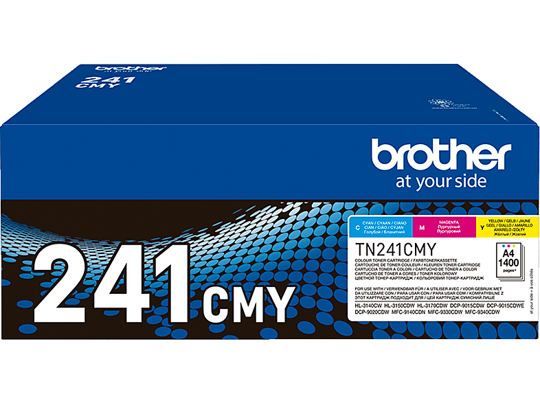 Toner BROTHER TN241Y (TN-241Y) jaune de 1400 pages - cartouche laser de  marque BROTHER