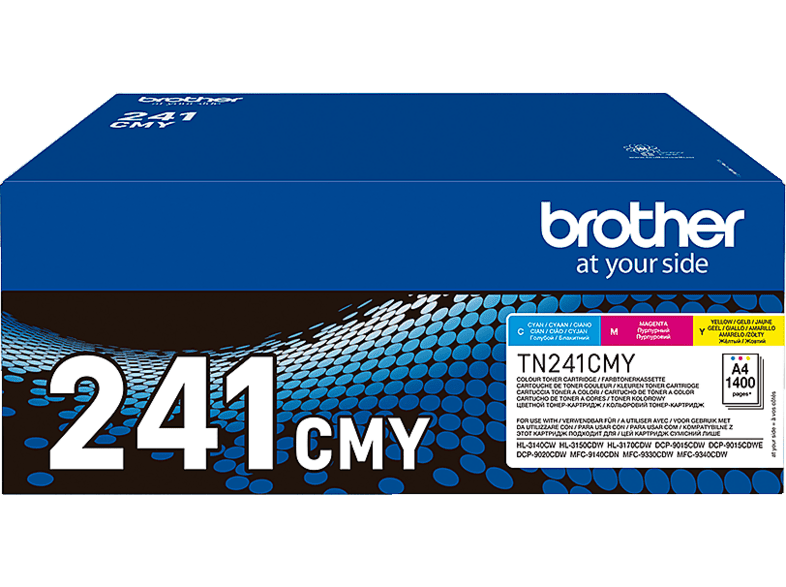 Brother TN-241 CMY Toner Cartridge Multipack