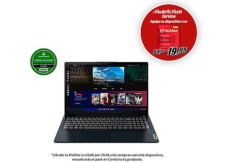 Portátil - Lenovo IdeaPad 3 15ITL6, 15.6" FHD, Intel® Core™ i3-1115G4, 8GB RAM, 256GB SSD, UHD Graphics, W11S