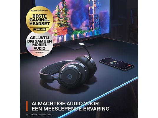 STEELSERIES Arctis Nova 7 Gaming Headset - Zwart